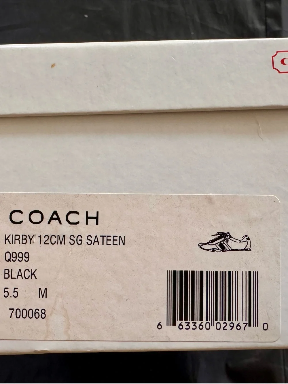 Coach Women’s Black/Gray Signature Logo Sneakers